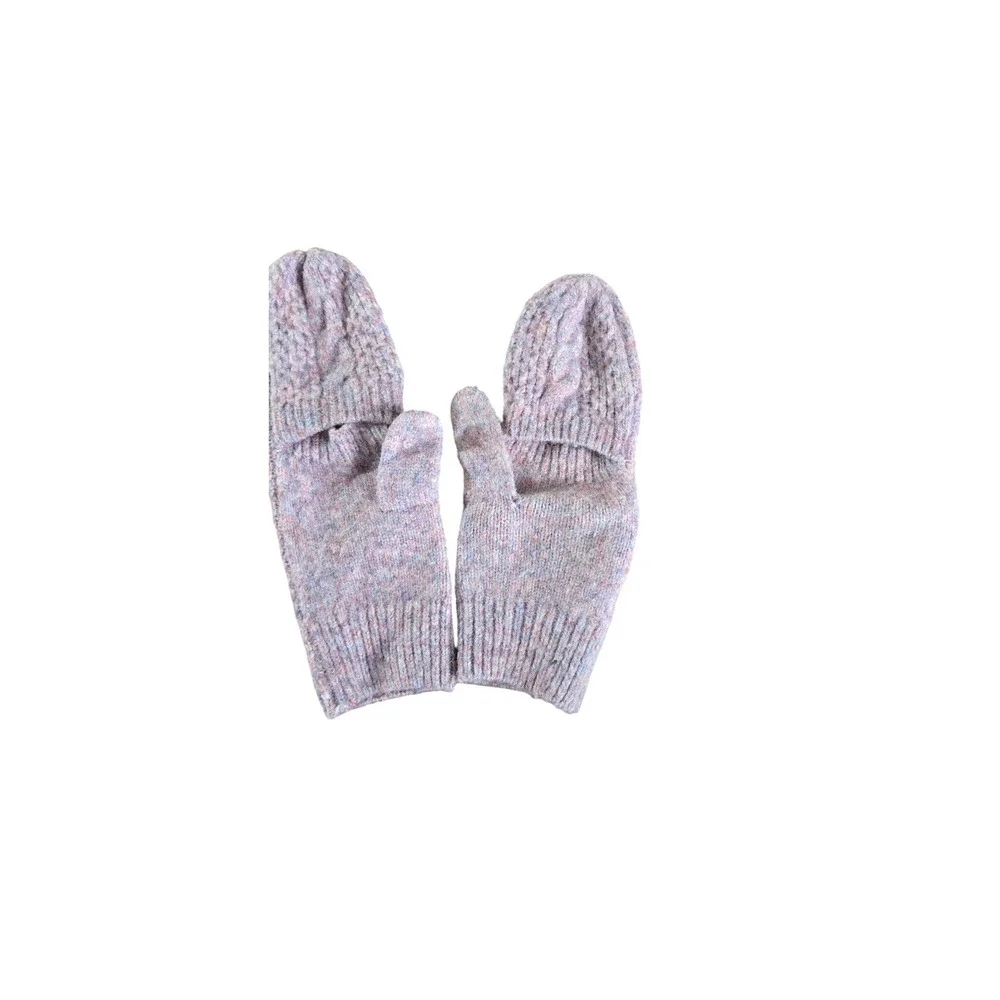 Old‎ Navy pink Cable Knit Flip Top Mittens Fingerless Gloves Multicolor O/S